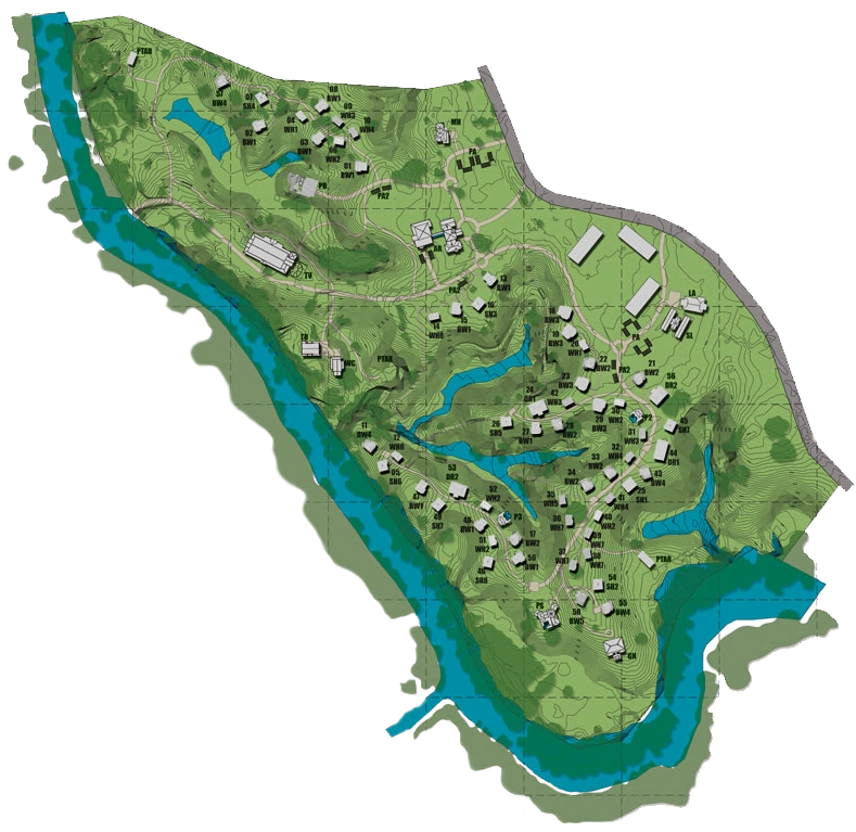 El Lugar resort map